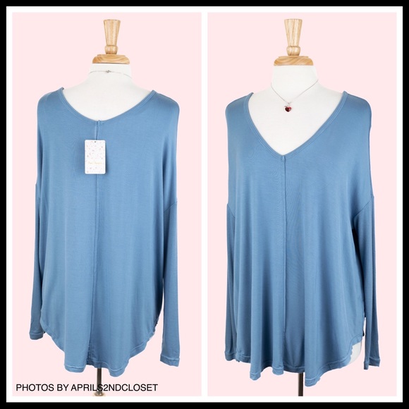 FREE PEOPLE BOHO FLOWY TUNIC TOP SLOUCHY TEE A3C - Picture 3 of 15